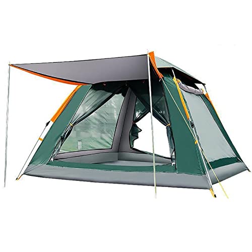 ZXSXDSAX Zelte Camping Tent Open Beach Tent Outdoor Camping 6-7 Person Windproof Double Layer Waterproof(3-4 Green) von ZXSXDSAX