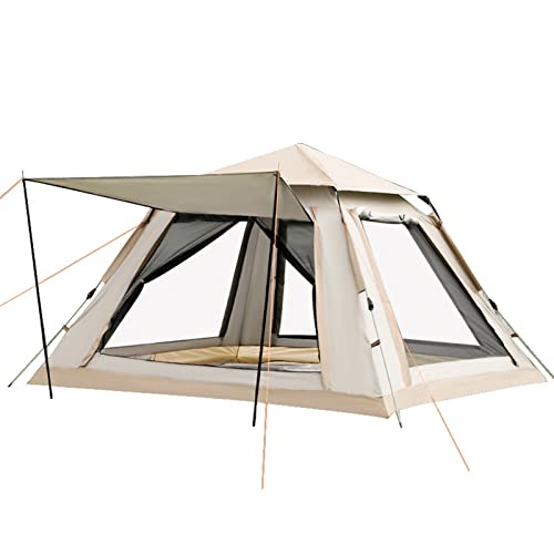 ZXSXDSAX Zelte Outdoor Automatic Full Tent 5~8 People Beach Quick Opening Folding Camping Double Rainproof Camping shed one-Bedroom von ZXSXDSAX