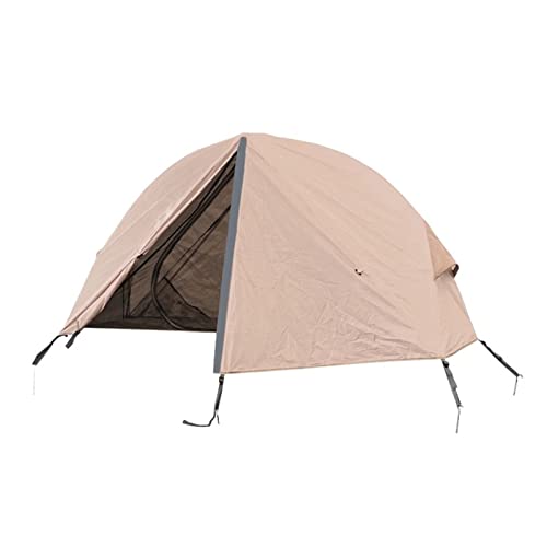 ZXSXDSAX Zelte Outdoor Off The Ground Single Tent with Camping Folding Bed Portable Mosquito Net Windproof and Anti Ultraviolet Fishing Tent(Coffee) von ZXSXDSAX