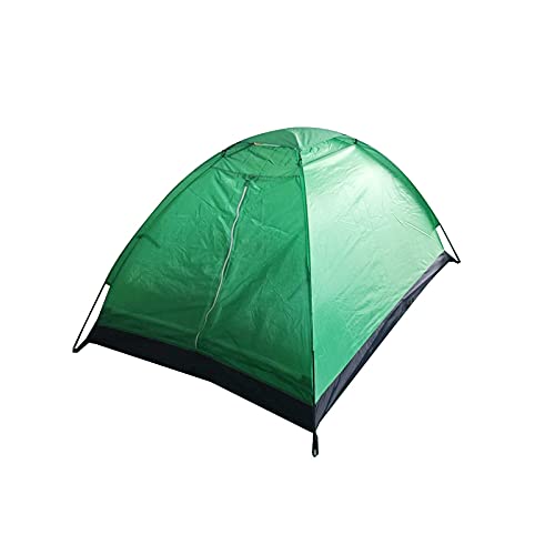 ZXSXDSAX Zelte Sommerzelt, 2 Personen Tourist Single Layer Winddicht Wasserdicht PU1000mm Camping Zelt, mit Tasche Tente(Green) von ZXSXDSAX