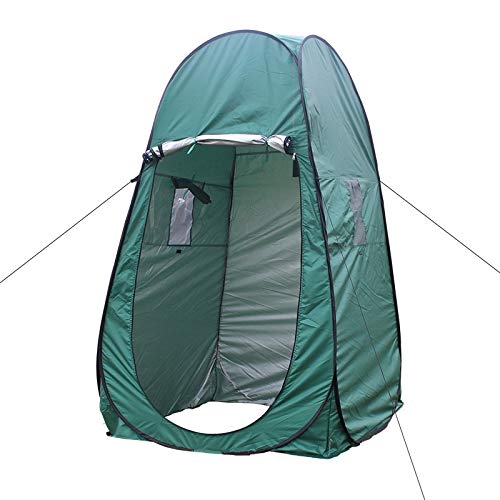 ZXSXDSAX Zelte Tragbare Datenschutz Dusche Toilette Camping Pop Up Zelt Tarnung/UV-Funktion im Freien Dressing Zelt/Fotografie Zelt grün und blau(Green) von ZXSXDSAX