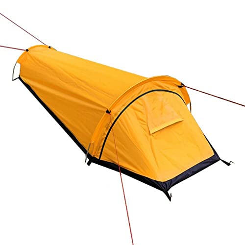 ZXSXDSAX Zelte Waterproof Windproof Backpack Tent Good Ventilation Rest and Sleep Outdoor Ultra Light Single Camping Tent(Orange) von ZXSXDSAX