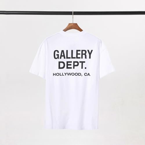 ZXZUCVE Freizeit Sommer Neu Galle Klassischer Brief Slogan Logo Gedruckt Rundhals Baumwolle Casual Kurzarm T-Shirt-color02||XL von ZXZUCVE