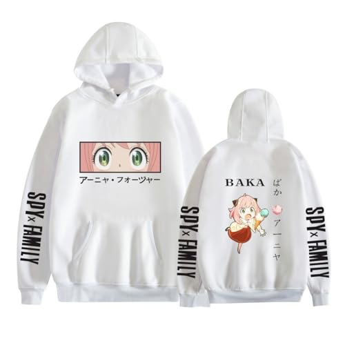 ZXZUCVE Kinder Hoodie Mädchen Tops Anime Frühling Herbst Freizeit Langarm Sweatshirt Kleinkind Mantel Anya Spy X Familie Print Kleidung-color07||XL von ZXZUCVE