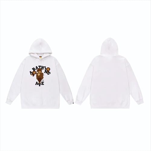 ZXZUCVE Mode Herbst Und Winter BAP Affenkopf Männer Und Frauen Paar Wolle Hoop Casual Lose Hoodie Mit Samt Hoodie Mantel-color04||L von ZXZUCVE