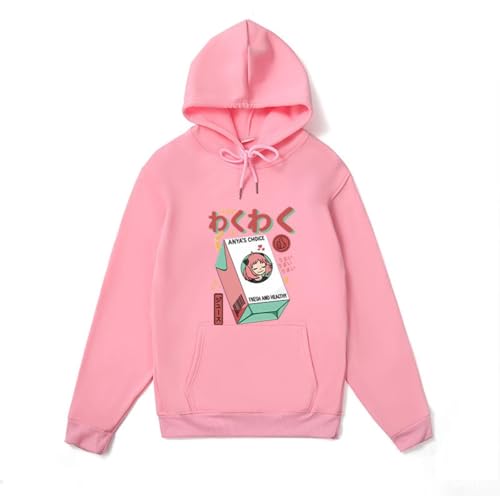 ZXZUCVE Spy X Familie Hoodie Japan Anime Graphic Print Sweatshirts Nette Kawaii Mädchen Anya Tops Harajuku Unisex Paar Hoodies Streetwear-color02||XL von ZXZUCVE