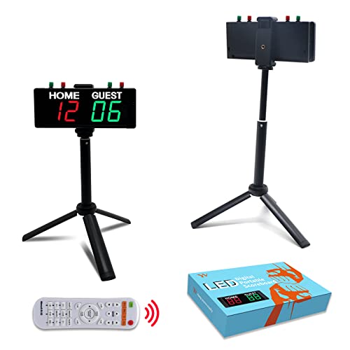YZ LED Anzeigetafel Fussball, Tragbare Tischtennis Zähler, Cornhole Zähltafel, Tennis Punktezähler, Digital Scoreboard, LED Anzeigetafel Elektronisch für Volleyball, Basketball, Sports Indoor Outdoor YZ LED Anzeigetafel Fussball, Tragbare Tischtennis Zähler, Cornhole Zähltafel, Tennis Punktezähler, Digital Scoreboard, LED Anzeigetafel Elektronisch für Volleyball, Basketball, Sports Indoor Outdoor von YZ