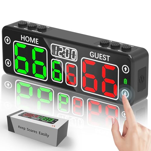 YZ Digitale Anzeigetafel mit Timer, Mini-Magnetanzeige, Elektronisch, LED, Tragbar Punktezähler, Tischtennis Zähler Basketball, Cornhole Scoreboard, für Indoor- und Outdoor-Spiele YZ Digitale Anzeigetafel mit Timer, Mini-Magnetanzeige, Elektronisch, LED, Tragbar Punktezähler, Tischtennis Zähler Basketball, Cornhole Scoreboard, für Indoor- und Outdoor-Spiele von YZ