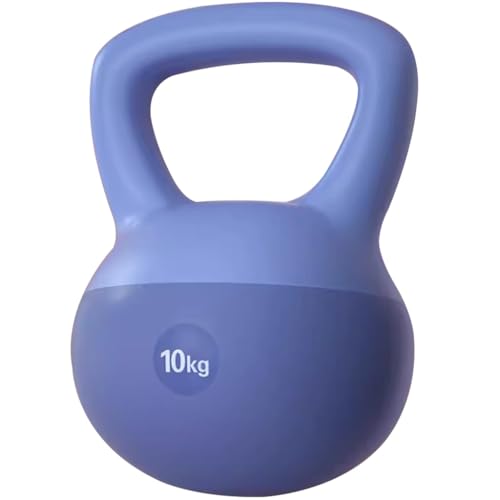 Kettlebell Home Jugendsport Kugelhantel, Fitness-Kniebeugen Für Anfänger Weich Kugelgewicht, Fitnessgeräte, Krafttrainingsgeräte(Dark blue-10kg) von ZYCSH