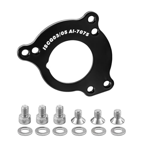 ZYKEJJDDAK Fahrräder Bottomhalterungsplattenkette Guide Aluminium Leichtmetall Fahrradkette Guide Adapter Chain Conversion Chain Protektor von ZYKEJJDDAK