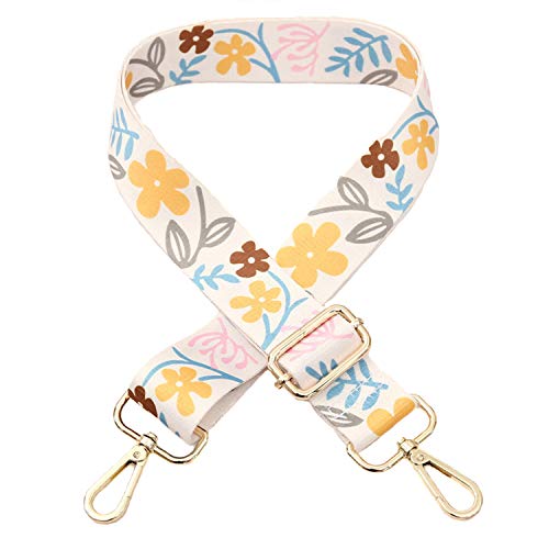 Schultergurt Tragegurt Bunter Verstellbarer Tschengurt Umhängegurt für Schultertasche Tragetaschen und Handtaschen Blumen Muster 80-140cm Schulterriemen Schultergurt Tragegurt Bunter Verstellbarer Tschengurt Umhängegurt für Schultertasche Tragetaschen und Handtaschen Blumen Muster 80-140cm Schulterriemen von ZYLDK
