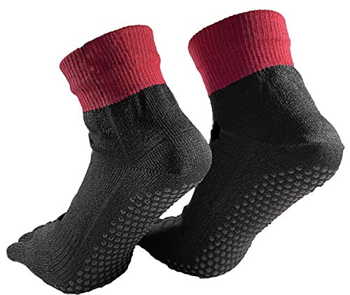 ZYLL Unzerstörbare rutschfeste Socken, schnittfeste Socken Resistente Zehensocken Barfußsocken rutschfeste Yoga-Strümpfe Wandern Laufen Klettern Strandfußsocken,B von ZYLL