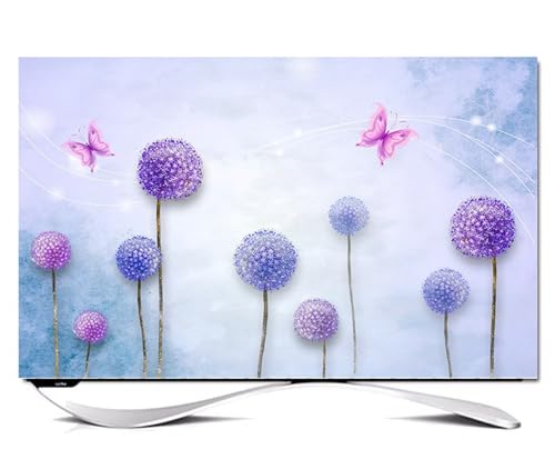 32-80 Zoll Universal-TV-Abdeckung, Staubdichtes Tuch Für TV-Abdeckung, Staubdichter TV-Bildschirmschutz, Indoor-Display-Abdeckung, TV-Staubschutz Hülle Bezug Für Fernsehen A13,58-60in von ZYREHAW