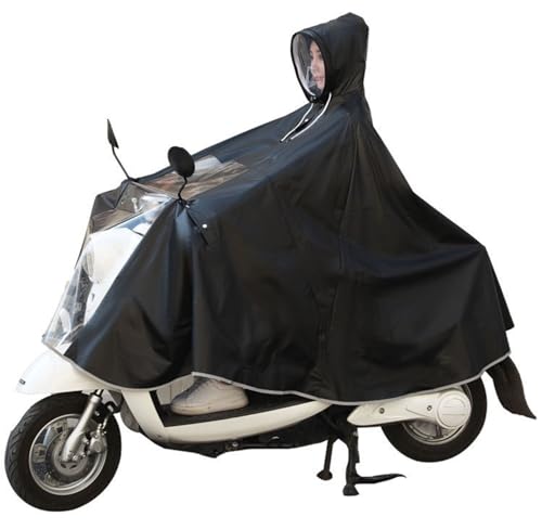 Regenschutz Für Mobilitätsroller, Regenponcho Für Elektroroller Mit Kapuze, Fahrrad-Regenmantel, Winddichter Unisex-Regenumhang, Regencape Rainlegs Für Fahrrad, E-Bike, Motorrad B,Without Mirrors von ZYREHAW