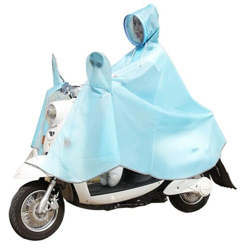 Regenschutz Für Mobilitätsroller, Regenponcho Für Elektroroller Mit Kapuze, Fahrrad-Regenmantel, Winddichter Unisex-Regenumhang, Regencape Rainlegs Für Fahrrad, E-Bike, Motorrad C,with Mirrors von ZYREHAW