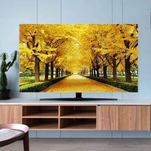 Schutzhülle Fernseher Outdoor TV-Abdeckung Staubschutztuch 32-80 Zoll Haushalt Hängender Desktop Gebogener TV Universal Für Flache/Gekrümmte TV-Bildschirme D,65in von ZYREHAW