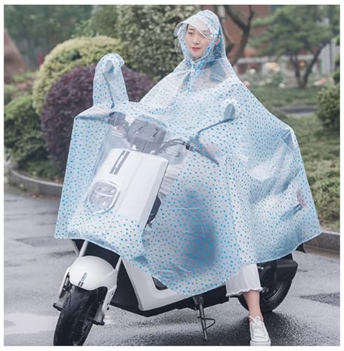 Wasserdichter Großer Regencape Mantel Mobility Scooter Motorrad Regenschutz Poncho Regenbekleidung Voller Schutz Fahrrad Regenschutz Fahrrad Regenjacke Atmungsaktiv D,4XL von ZYREHAW