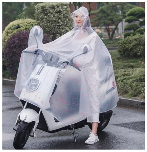 Wasserdichter Großer Regencape Mantel Mobility Scooter Motorrad Regenschutz Poncho Regenbekleidung Voller Schutz Fahrrad Regenschutz Fahrrad Regenjacke Atmungsaktiv F,4XL von ZYREHAW