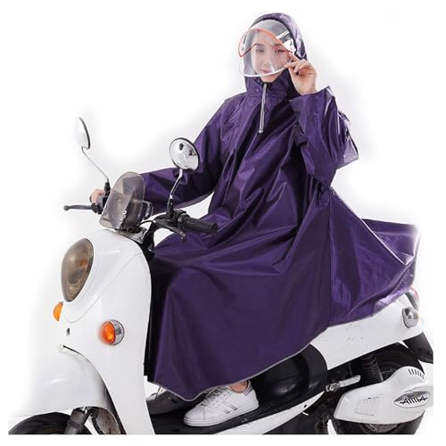 Wasserdichter Regenponcho Für Mobilitätsroller Ebike Motorrad Unisex Erwachsene Regenponcho Für Elektroroller Regencape Rainlegs Wiederverwendbares Regencape Mit Kapuze A,4XL von ZYREHAW