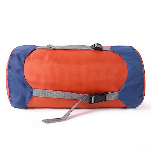 Camping Schlafsack, Orange Mumienschlafsack, Outdoor Wasserdicht Kompression Stuff Sack Aufbewahrungstasche Für Camping M von ZYWUOY