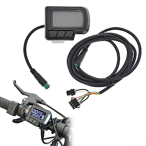 Fahrrad Display Meter, 6pin E-Bike EN06 LCD Display Bedienfeld 24-48V für Elektrofahrrad Roller von ZYWUOY