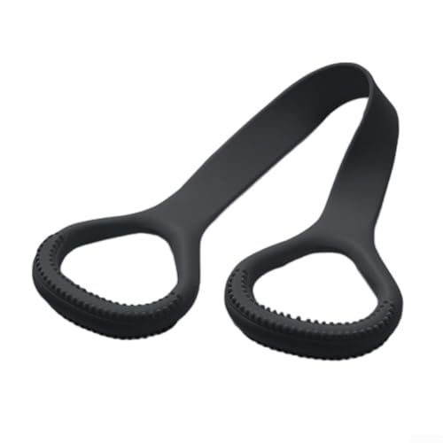 Multifunktions-Spannseil, TPE-Widerstandsbänder mit Griffen, Übungsbänder, elastisches Band für Yoga, Fitness (4,5–9 kg, schwarz) von ZYWUOY