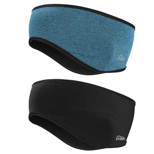 Fleece Ohrenwärmer Stirnband - Doppelschicht Winddichtes Warmes Winter Sport Stirnbänd Ohrenschutz Headband für Laufen, Jogging, Wandern, Yoga, Skifahren, Radfahren 2 Stück Fleece Ohrenwärmer Stirnband - Doppelschicht Winddichtes Warmes Winter Sport Stirnbänd Ohrenschutz Headband für Laufen, Jogging, Wandern, Yoga, Skifahren, Radfahren 2 Stück von ZYXBBD