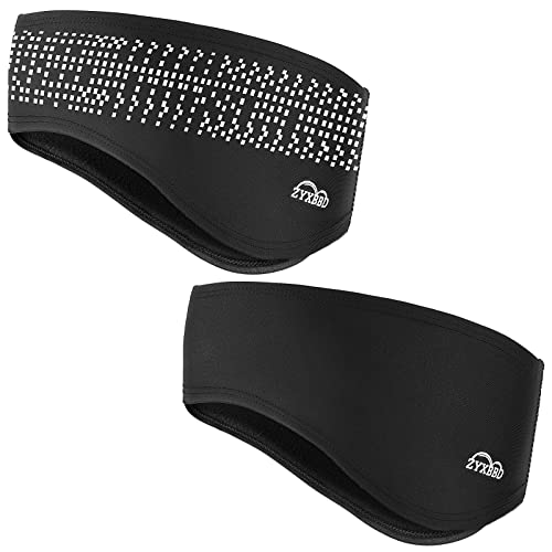 ZYXBBD Sport Stirnband Ohrenwärmer für Damen und Herren - Winter Fleece Stirnbänder mit Gehörschutz für Jogging Lauf Skifahren und Motorrad Fahren, Elastizität Haarbänder, 2er ZYXBBD Sport Stirnband Ohrenwärmer für Damen und Herren - Winter Fleece Stirnbänder mit Gehörschutz für Jogging Lauf Skifahren und Motorrad Fahren, Elastizität Haarbänder, 2er von ZYXBBD