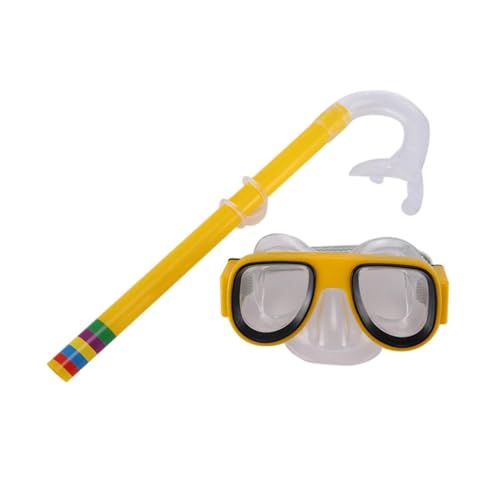 Taucherbrille für Erwachsene Maske Silikonmaske Schnorchel Kind Tauchrohr Unterwasserschwimmausrüstung Tauchermaske Taucherbrille (Color : 01) von ZYYANSHOP