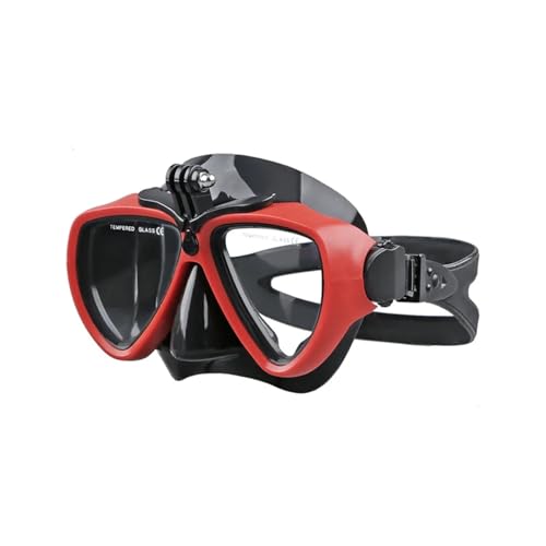 ZYYANSHOP Taucherbrille für Erwachsene Premium-Tauchmaske for Erwachsene mit Kamerahalterung, beschlagfreiem, gehärtetem Glas und auslaufsicherer Tauchmaske Tauchermaske Taucherbrille (Color : 04) von ZYYANSHOP