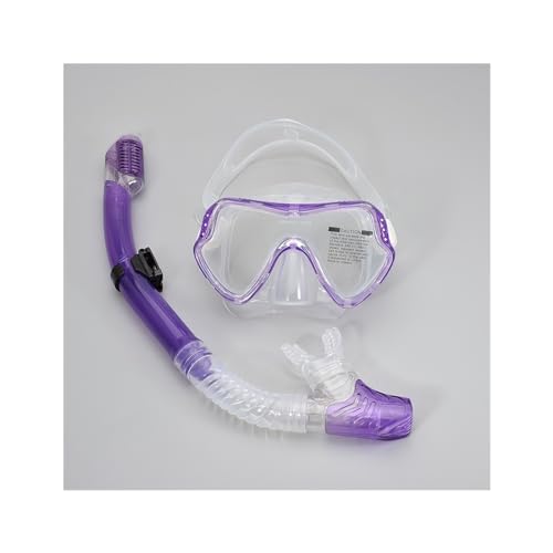 ZYYANSHOP Taucherbrille für Erwachsene Maske und Schnorchel, Schutzbrille, Brille, Tauchen, Schwimmen, einfaches Atemschlauch-Set Tauchermaske Taucherbrille (Color : 03) von ZYYANSHOP
