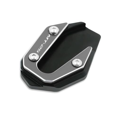 ZZXYSM Motorrad CNC Fuß Seitenständer Verlängerung Kickstand Pad Stützplatte Vergrößern für Y/amaha MT-03 MT 03 MT03 MT-25 R3 R25 2017-2023 von ZZXYSM