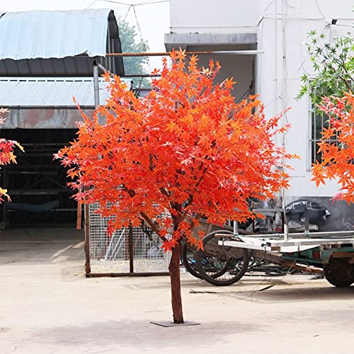 Künstlicher roter Ahornbaum, Simulations-Ahornbaum, Zwergroter japanischer Ahornbaum, künstlicher Baum, künstlicher japanischer Ahornbaum, Zuckerahornbaum für den Außenbereich, Herbstdekoration, 1 x von ZZZTSM