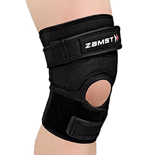 Zamst JK-2 Kniebandage - Optimierte Patellasehnenbandage - Kompressions Bandage Knie - für Basketball, Volleyball, Fußball, Sprungsportarten - Einzigartiges Patellapolster und Quad-Riemen von Zamst