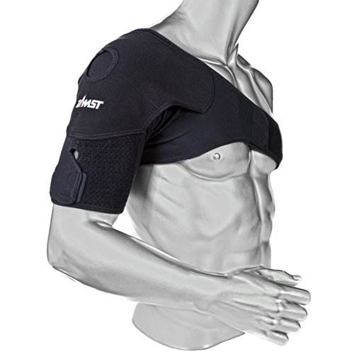 Zamst Shoulder Wrap Schulterkompresse zur dynamischen Stabilisation schwarz schwarz L von Zamst