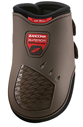 Zandonà Superior Air Fetlock Gamasche-Schutz des Pferdes Unisex, Uni, E2135BNL+BK, braun, Taille L+ von Zandonà