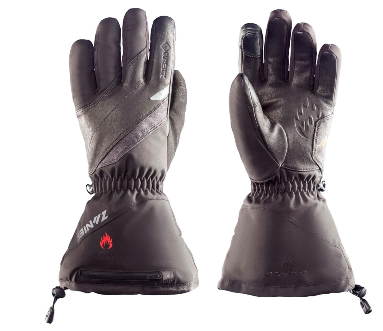 Zanier Aviator.GTX beheizbarer Handschuh (M = 8.5 , anthrazit/schwarz) von Zanier