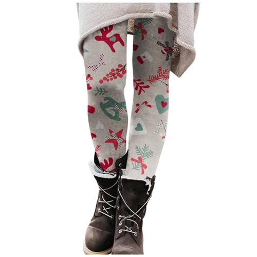 Zannycn Weihnachtsleggings Damen High Waist Festlich Leggings Strumpfhose Thermo Mit Muster Weihnachtshose Sport Stretch Laufhose Trainingshose Druck Elegante Freizeithosen Fitnesshose von Zannycn