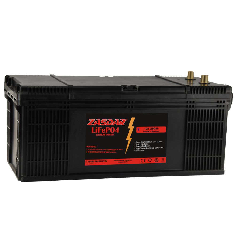Zasdar Lifepo4 Bluetooth Lithium Battery Charger 200ah 12v Schwarz Zasdar Lifepo4 Bluetooth Lithium Battery Charger 200ah 12v Schwarz von Zasdar