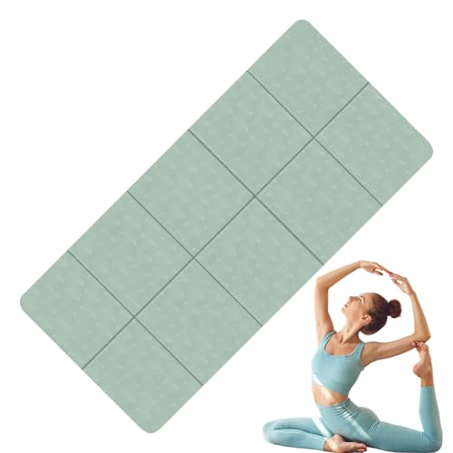 Reise-Yogamatte, rutschfest, faltbar, tragbar, für Zuhause, Yoga, dick, faltbar, Pilates-Bodenübung für drinnen und draußen, für Pilates, Workout, Fitness, Stretching Reise-Yogamatte, rutschfest, faltbar, tragbar, für Zuhause, Yoga, dick, faltbar, Pilates-Bodenübung für drinnen und draußen, für Pilates, Workout, Fitness, Stretching von Zasdvn