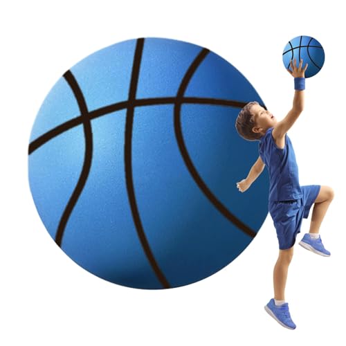 Zasdvn Indoor-Basketball Silent,Silent Basketball | Silent Ball Größe 3/5,Quick Bounce Airless-Basketball, schlagfester Schaumstoff-Indoor-Basketball für Übung und Training von Zasdvn