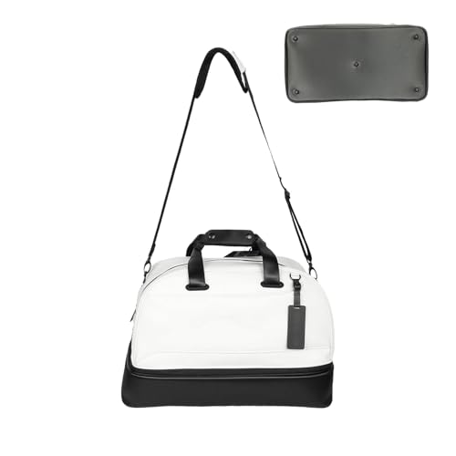 Zasdvn Leichte Sport-Umhängetasche, wasserdichte Outdoor-Reisetasche,Reise-Umhängetasche mit verstellbarem Riemen - Doppellagige PU-Gurttasche für Golfbekleidung zum Wandern, Spazierengehen, Reiten, von Zasdvn