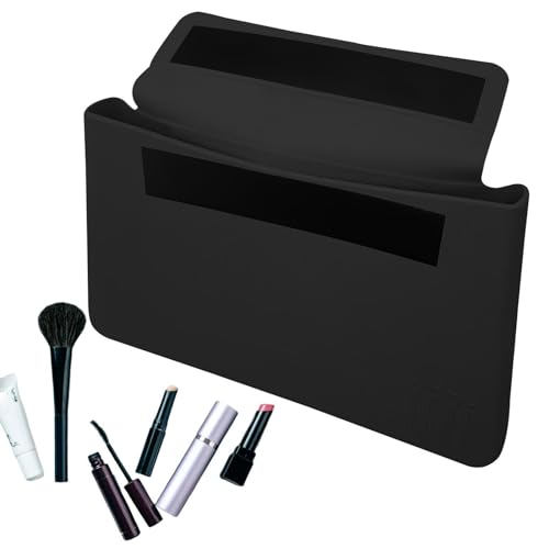 Zasdvn Silikon-Make-up-Pinseltasche, Silikon-Make-up-Tasche für Reisen,Kosmetikhalter Tragbare Tasche für Toilettenartikel | Magnetisches Schnallen-Design, wasserdicht, großes von Zasdvn