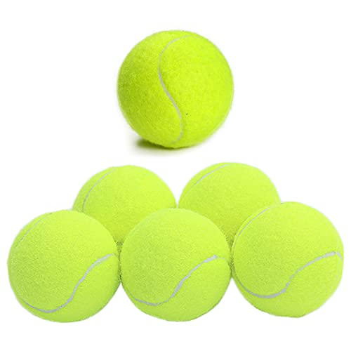 Zasvec Tennisbälle 6 Stück Hundespielzeug Tennisball Tennis Übungsbälle Tennisbälle Training Tennisbälle Hund Langlebige Tennis Balls für Training Hundespielzeug von Zasvec