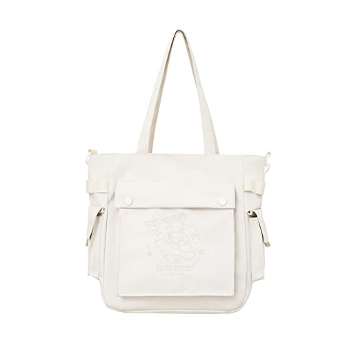 Modische Damen-Umhängetasche, Cartoon-Umhängetasche, japanische Umhängetasche, Damen-Handtaschen, einfache Tasche, beige von Zdprkqzvz