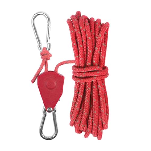 Zdprkqzvz Zeltseilaufhänger mit einstellbarem Innenzahnrad, Ratschen, Heben, Riemenscheiben, Lanyards, Pflanzenwachstum, Zelt-Lanyards mit Karabiner von Zdprkqzvz