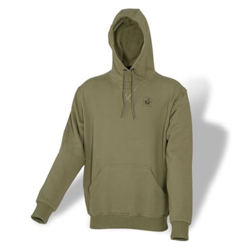Black Cat Cat Hoodie Khaki - Angelpullover, Größe:XL Black Cat Cat Hoodie Khaki - Angelpullover, Größe:XL von Zebco