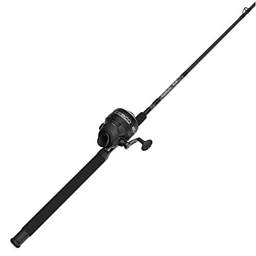 Zebco 808 Spincast Spule und Angelrute Combo, 2,1 m, langlebige Z-Glasrute mit verlängertem Eva-Rutengriff, Quickset Anti-Reverse, mit Bissanzeiger, vorgespult mit 9 kg Cajun-Angelschnur, schwarz Zebco 808 Spincast Spule und Angelrute Combo, 2,1 m, langlebige Z-Glasrute mit verlängertem Eva-Rutengriff, Quickset Anti-Reverse, mit Bissanzeiger, vorgespult mit 9 kg Cajun-Angelschnur, schwarz von Zebco