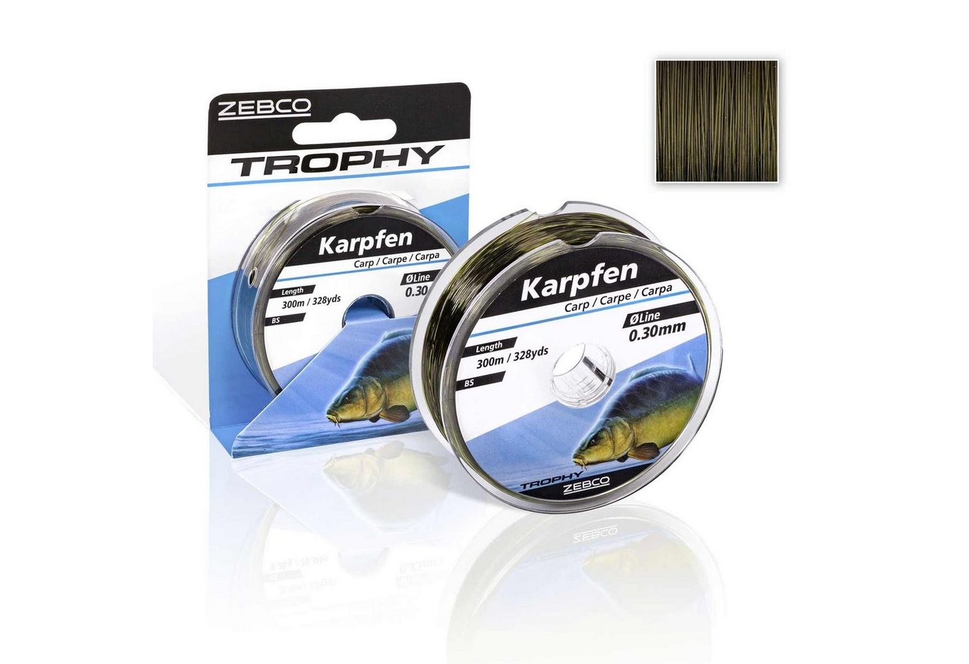 Zebco Angelschnur, 300 m Länge, Zebco Trophy Karpfen 0,30mm 300m TOP Angelschnur Zebco Angelschnur, 300 m Länge, Zebco Trophy Karpfen 0,30mm 300m TOP Angelschnur von Zebco