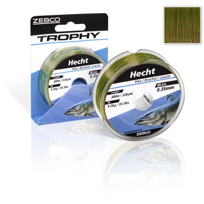 Zebco Ø 0,40mm Trophy Hecht L: 250m 273yds 12,7kg / 28,0lbs grün von Zebco